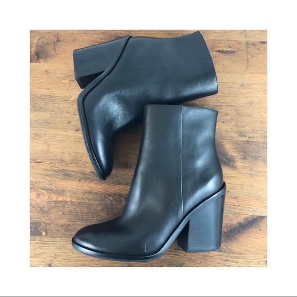 Marc Fisher Shoes - Marc Fisher |  mena black leather ankle boot 8